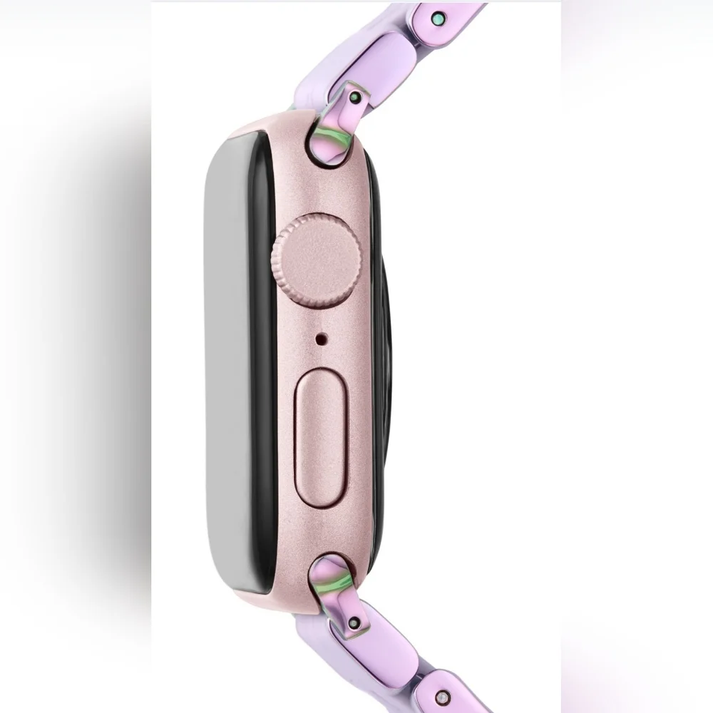 Michele Lilac Silicone Apple Watch Band. New, Not Original Box.#33